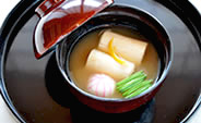 切小巻ゆばのお味噌汁