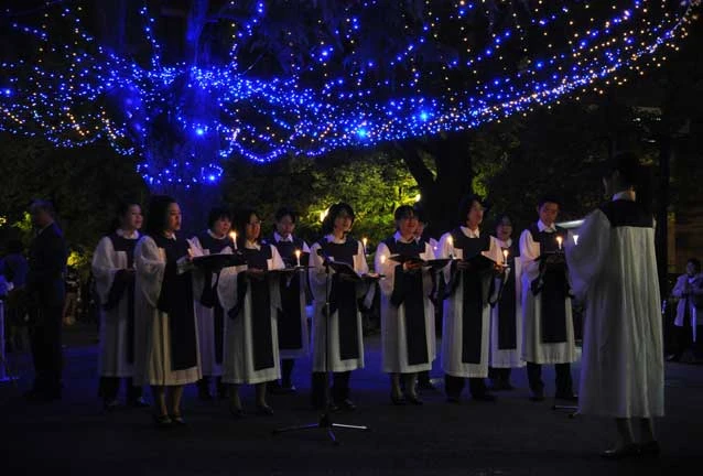 同志社大学（クリスマスツリー点灯式）