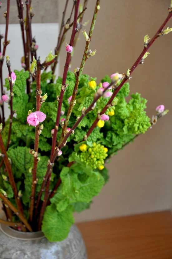 桃の花、菜の花（西村陽甫先生）
