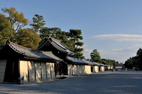 春の紫宸殿と松