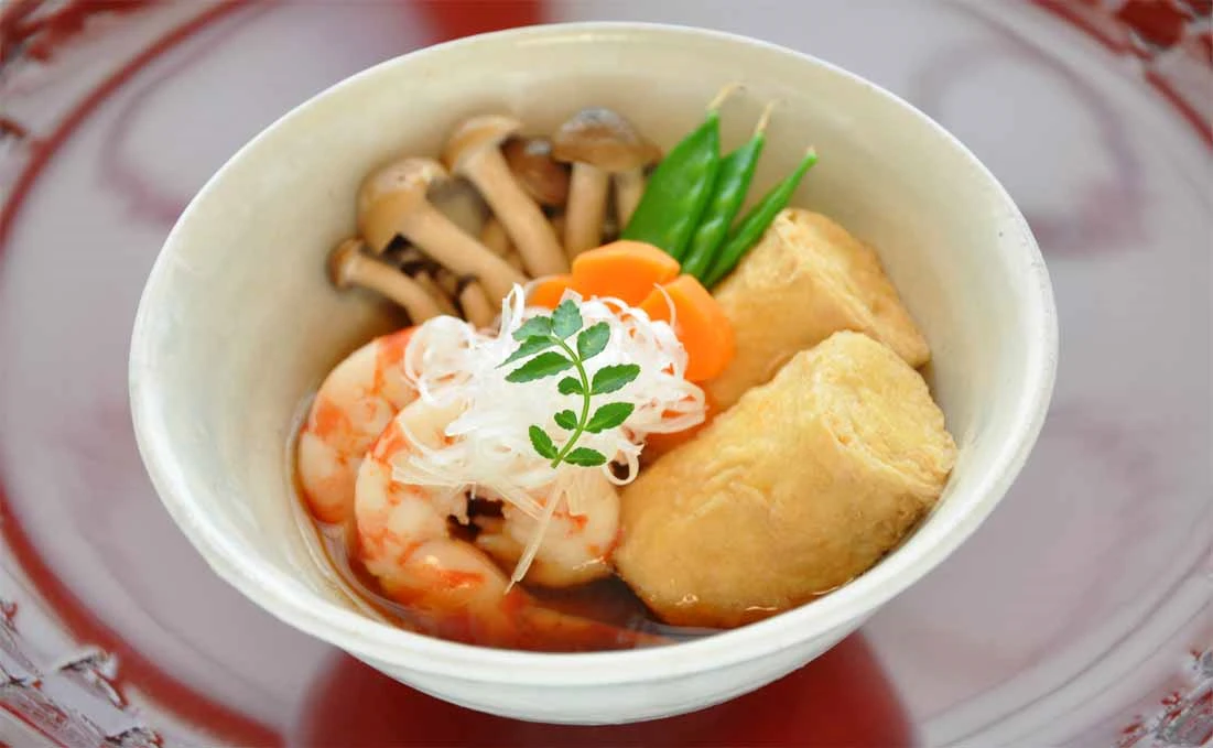 揚げゆばの炊き合わせ（京ゆばレシピ）