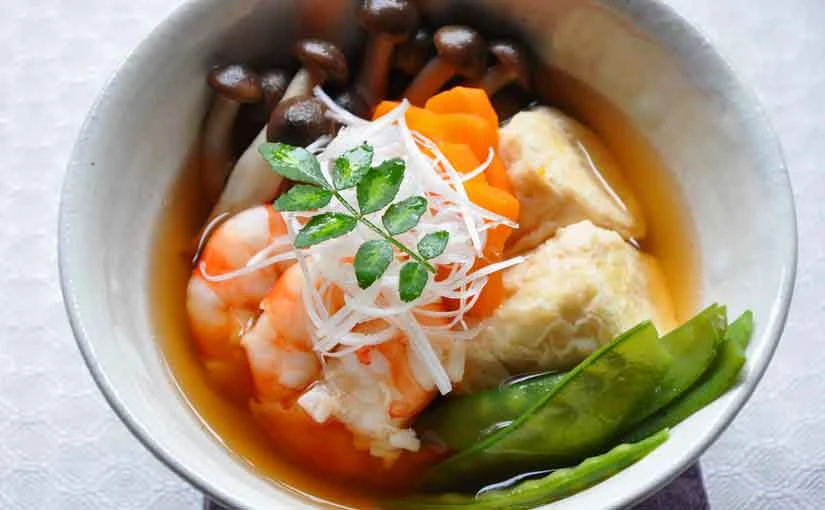 湯葉料理のレシピ（揚げゆばの炊き合わせ）