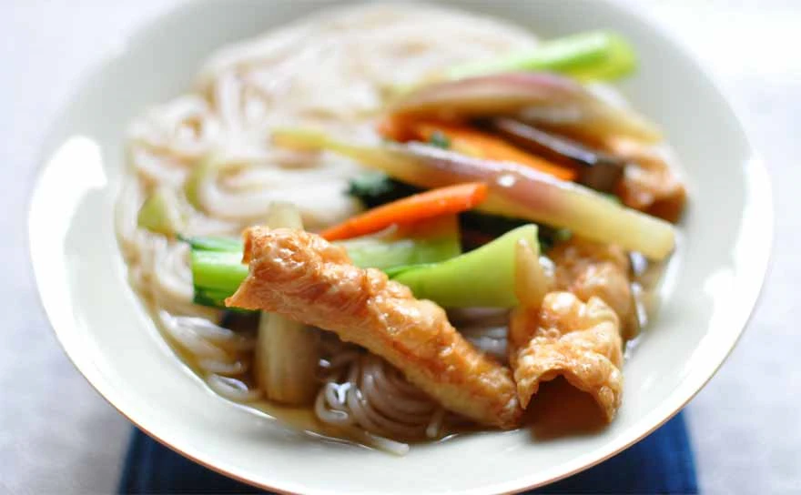 中華風そうめん米麺（京ゆばレシピ）