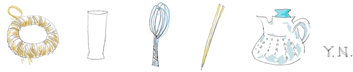 レシピ道具類２（水彩画）
