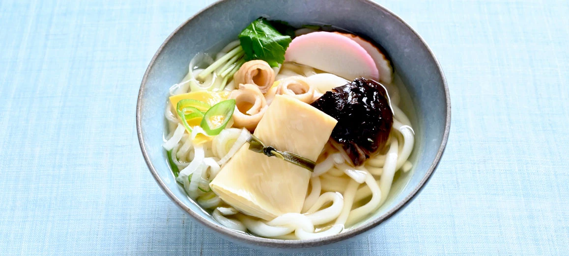 京都ゆば長のおはらぎゆば（京風しっぽくうどん）