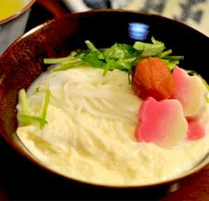 つまみゆばの春梅そうめん＿京湯葉レシピ