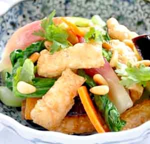 とゆゆばの中華風炒め物＿京湯葉レシピ