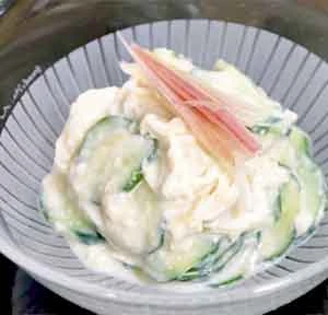 つまみゆばの夏の酢の物＿京湯葉レシピ
